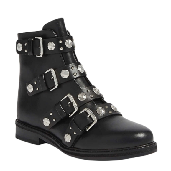 Maje Fortuna Studded Leather Boots Black SOLD OUT ONLINE Women's - Picture 16 of 16